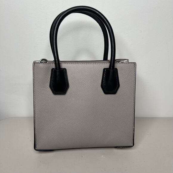 Michael Kors Mercer Color Block Pebbled Leather Crossbody Satchel Bag - Picture 6 of 10